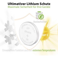 CR 2450 LITHIUM-P Battery - Reliable Power Source for All Your Devices - High Performance, Long-Lasting Energy (1 Pack)